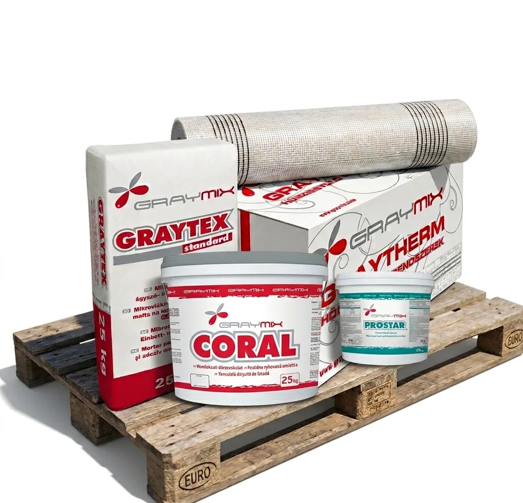 Graytherm EPS 80 rendszer vakolattal